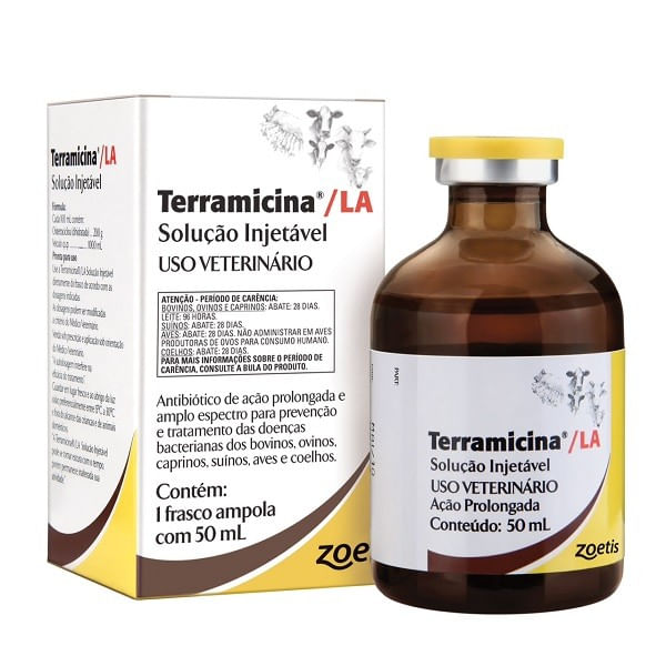 Antibiótico Terramicina LA Zoetis 50mL