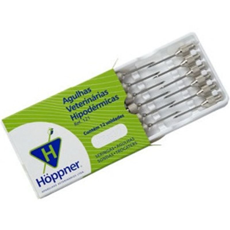 Agulhas-Veterinarias-Hoppner-hipodermicas-10x18-9804-12-unidades-