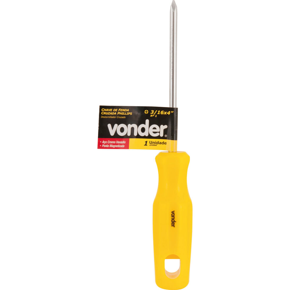 Chave Phillips Vonder 3/16 x 4 polegadas