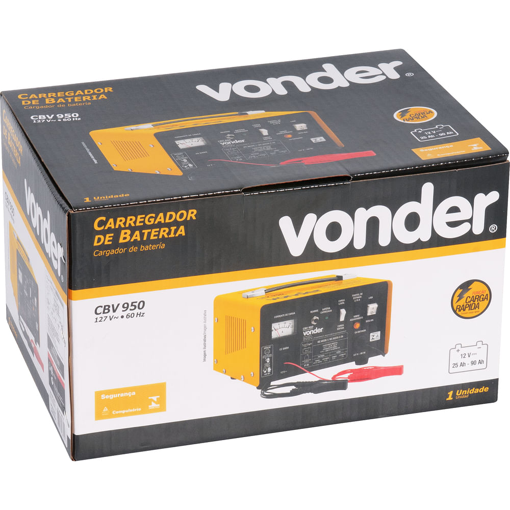 Carregador de bateria VONDER CBV 950 127V