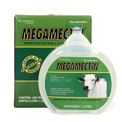 Megamectin ELANCO ivermectina 1% injetável 1L