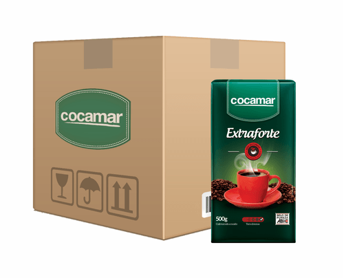 Café Extraforte a Vácuo Cocamar 500g (Caixa 20 Unidades)