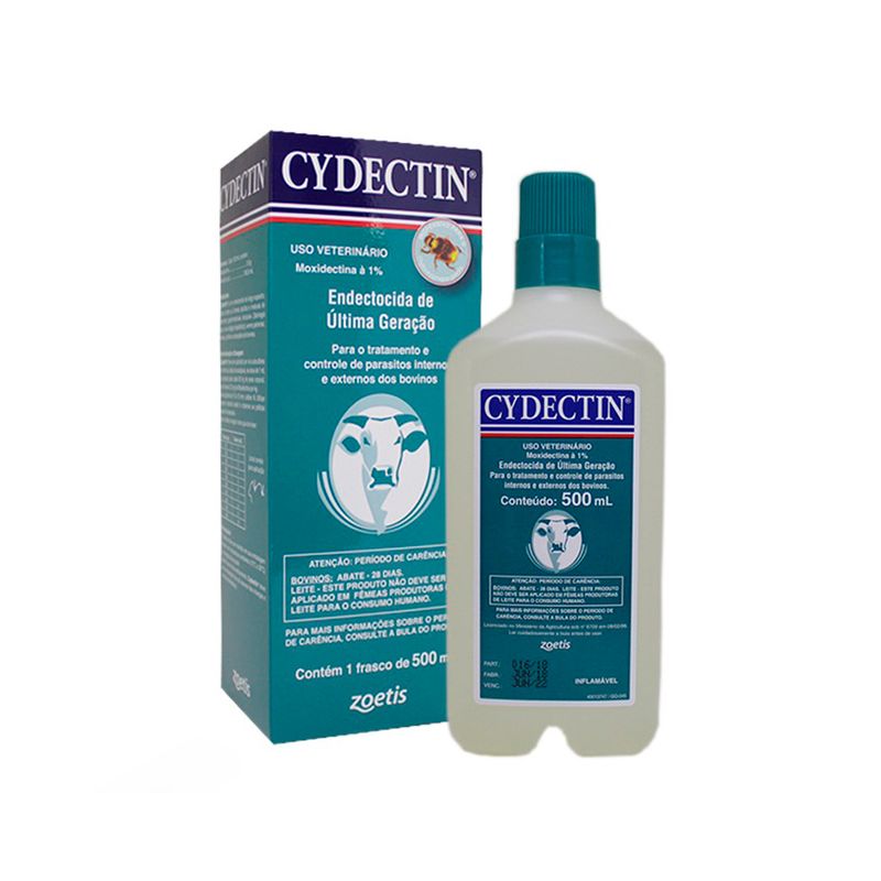 Cydectin-Moxidectina-1--Zoetis-Injetavel-500mL-Produto-e-Caixa