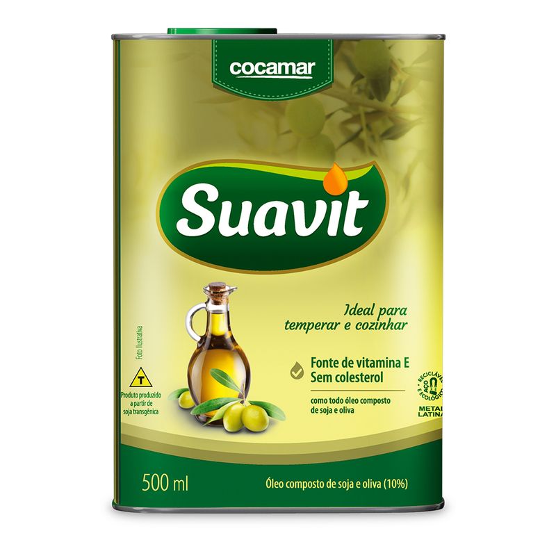 Oleo-Composto-Suavit-Soja-e-Oliva-Lata-500mL