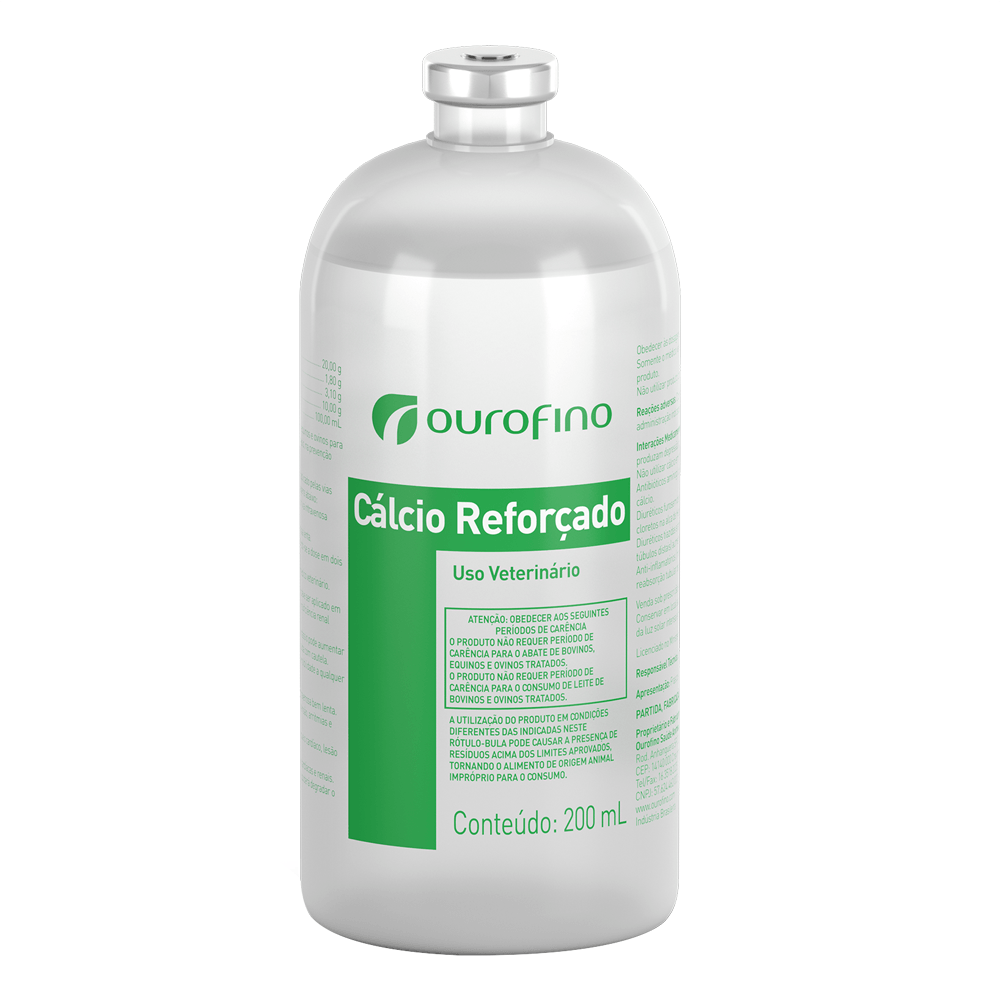 Cálcio Reforçado Ourofino Injetável 200mL
