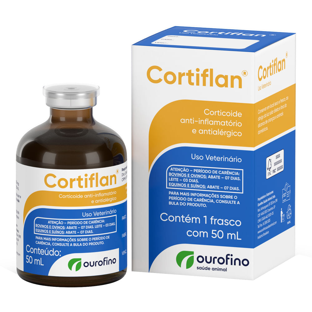 Anti-inflamatório Cortiflan Ourofino 50mL