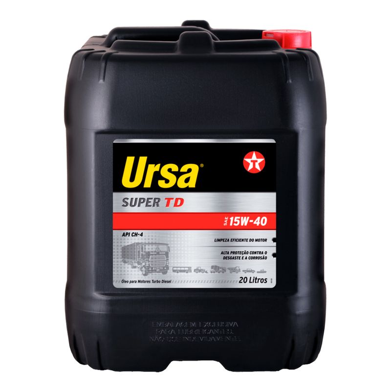 Oleo-Lubrificante-Mineral-Texaco-Ursa-Sper-TD-SAE-15W-40-20L
