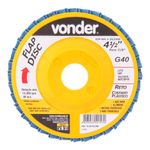 Disco-de-Desbaste-e-Acabamento-Vonder-Flap-disc-4.1-12--Grao-40-Costado-Plastico