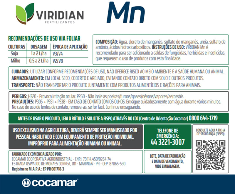 Viridian Mn 10 Litros