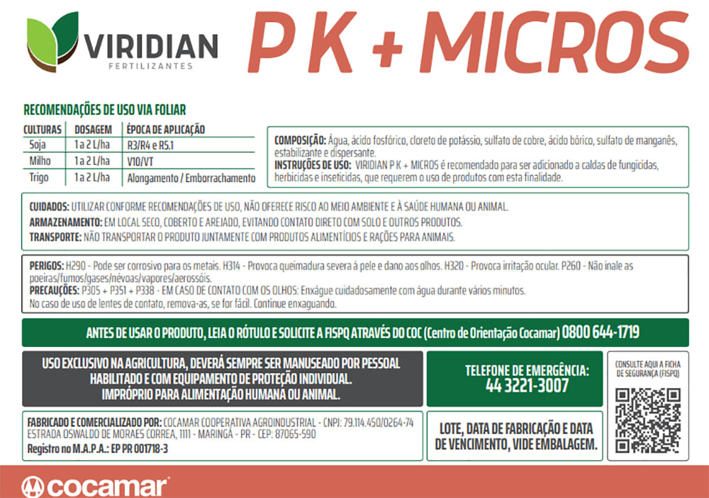 Viridian PK + Micros 20 Litros
