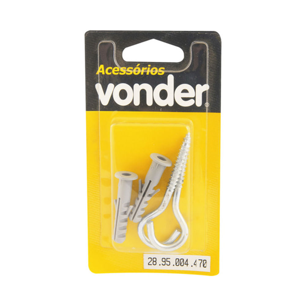 Bucha Vonder 8mm com gancho 4,4mm x 70mm