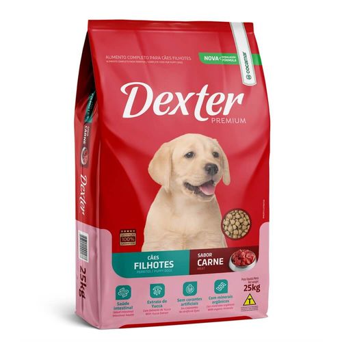 Ração Dexter Cães Filhotes Carne 25kg