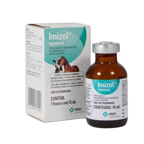 Imizol Injetável 15ml  MSD Saúde Animal