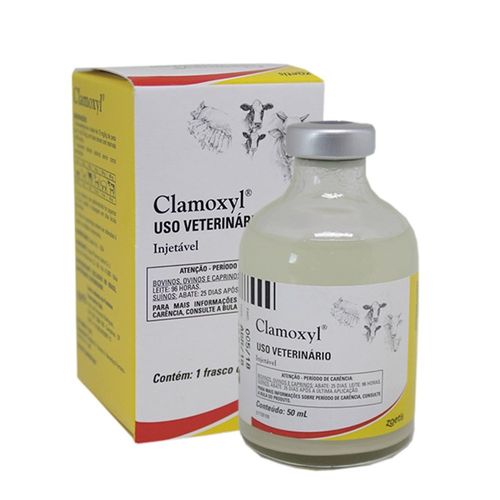 Clamoxyl  Amoxilina Injetável 50 ml Zoetis