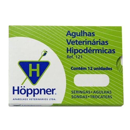 Agulha Hipodérmica Veterinária 15x2,0mm  Hoppner - Unidade