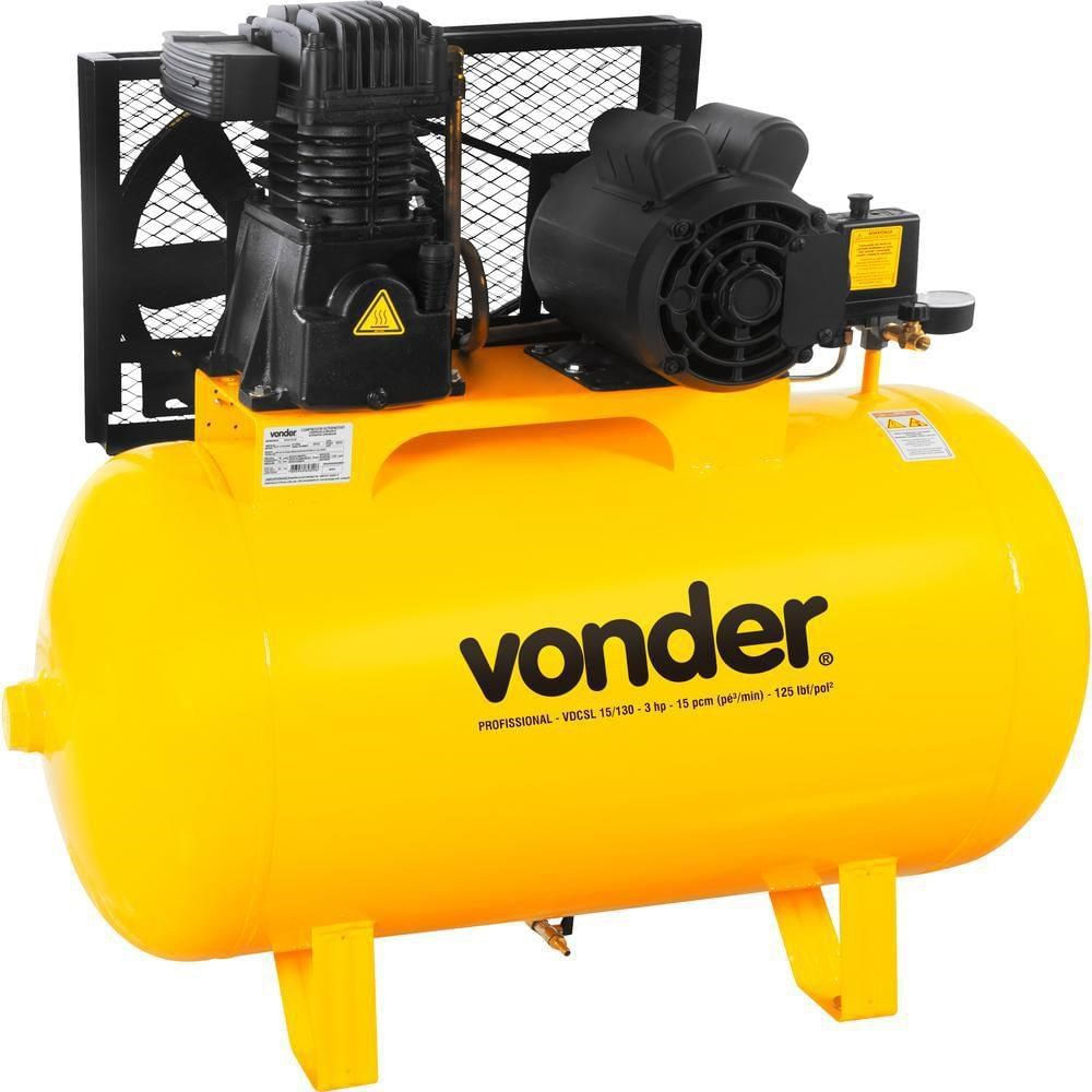 Compressor de Ar Vonder VDCSL 15 / 130 Monofásico 127 V – 220 V