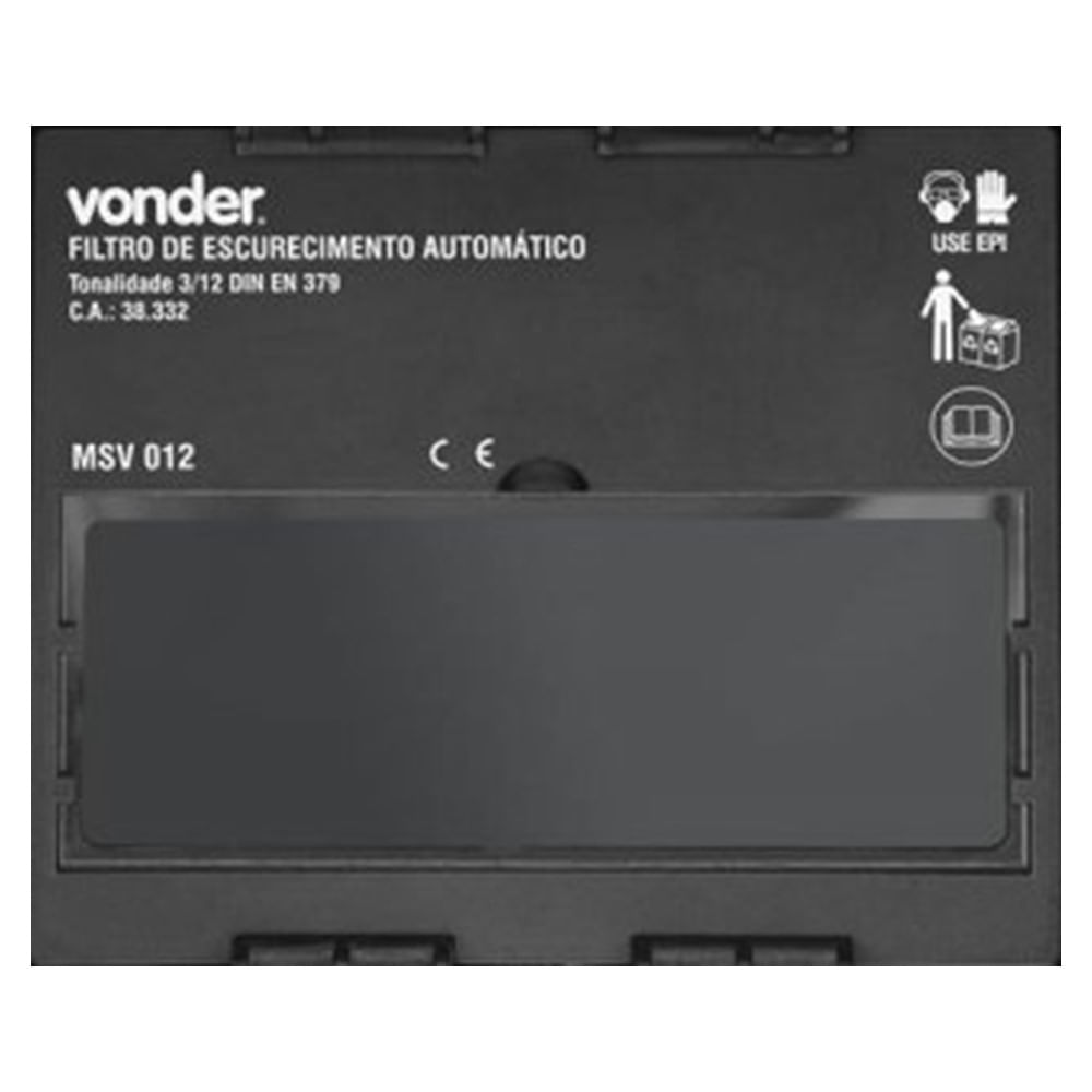 Máscara de Escurecimento Automático Tonalidade 12 MSV 012 Vonder