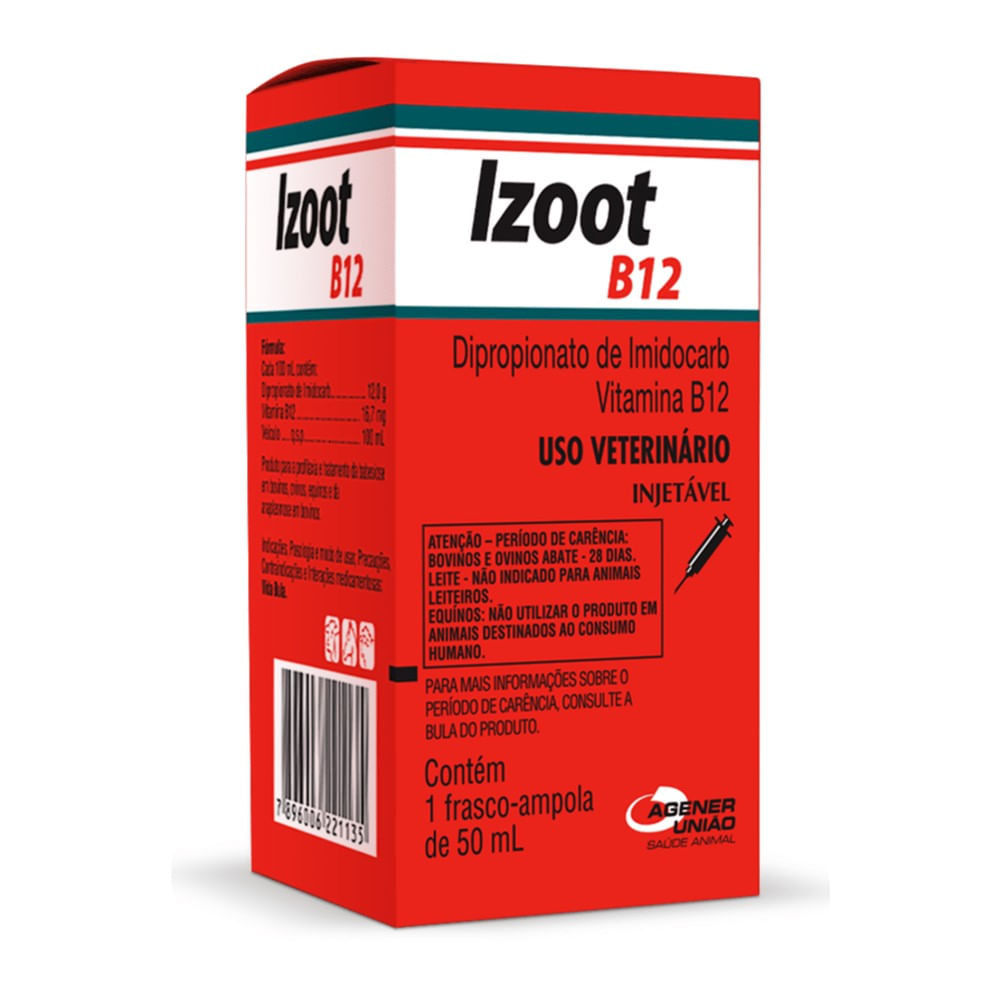 Izoot B12 Injetável 50ml Agener
