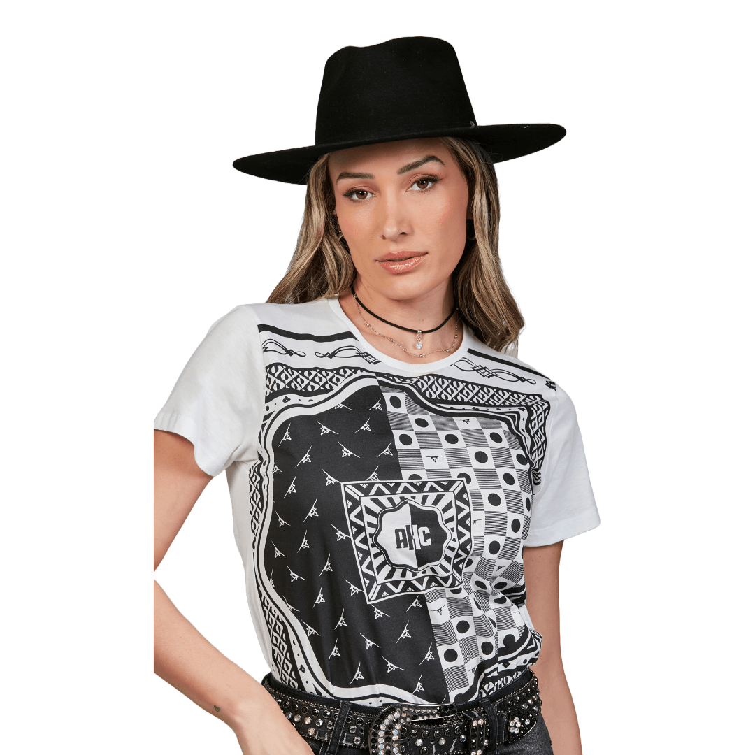 T-Shirt Feminina Estampada PP