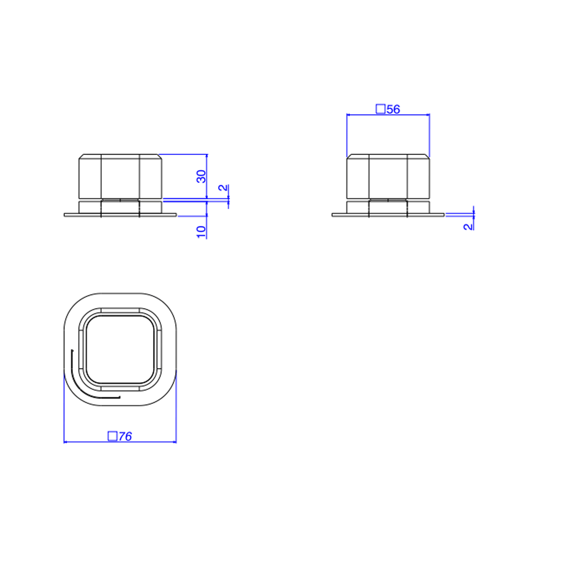Acionamento Monocomando Deca You De Mesa Quadrado Black Matte - Deca