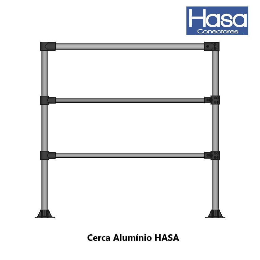 Cerca Alumínio Hasa modulo 180