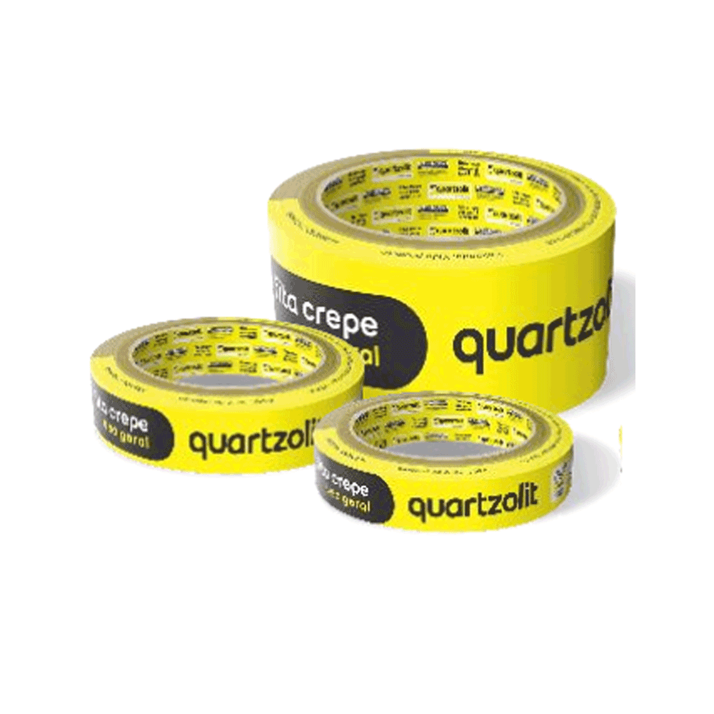 Fita Crepe Uso Geral 18mmx50m - Quartzolit