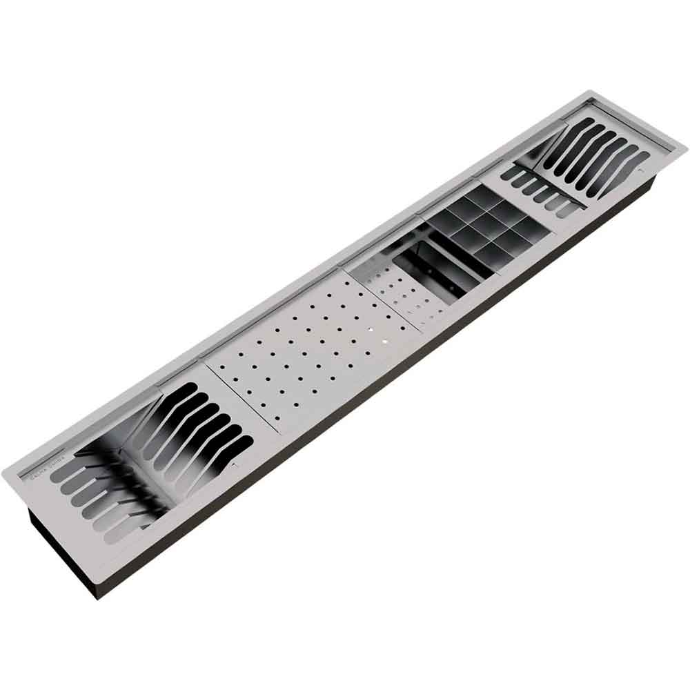 Canal Equipado P/ 2 Acessorios - 667x235x140mm - Mekal