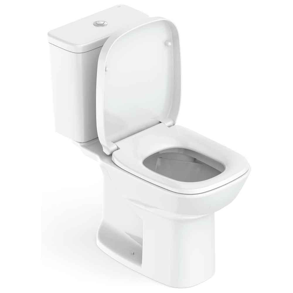 Kit Bacia Debba Classic Branco C/ Caixa 3/6 Lts+compl Instalacao+assento Pp Soft Close - Roca Louça