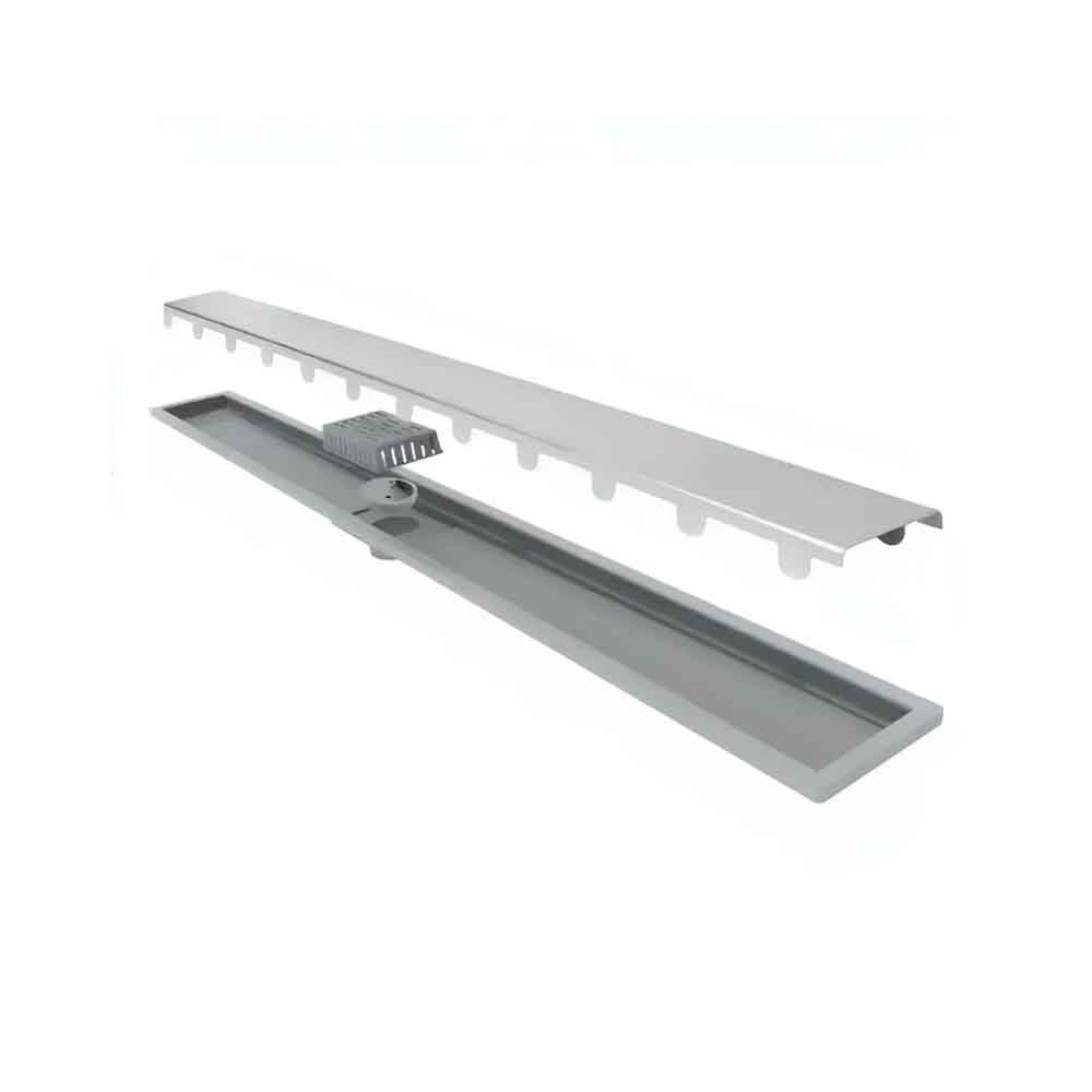 Ralo Linear Elleve Vertex  Tampa Oculta  16 X 16 X 22 Cm - Ralo Linear