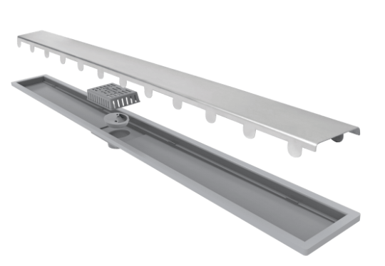 Ralo Linear Elleve Vertex  Tampa Oculta  16 X 16 X 22 Cm - Ralo Linear