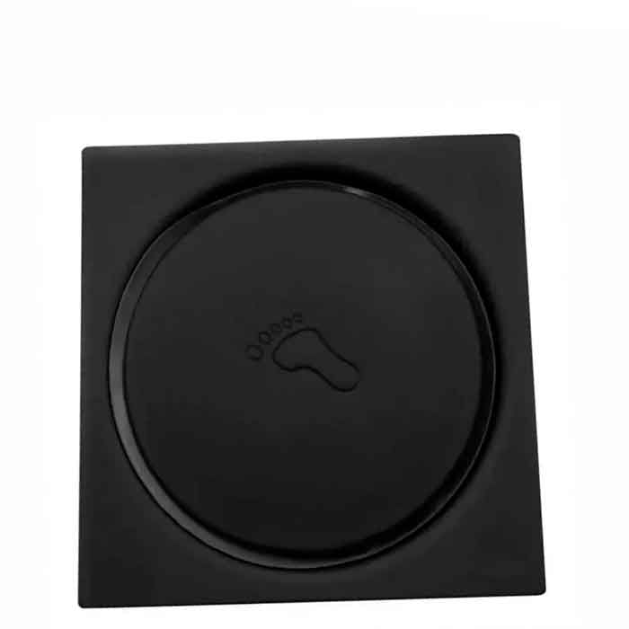 Ralo Click Quadrado  Preto 10x10 - Simmetria