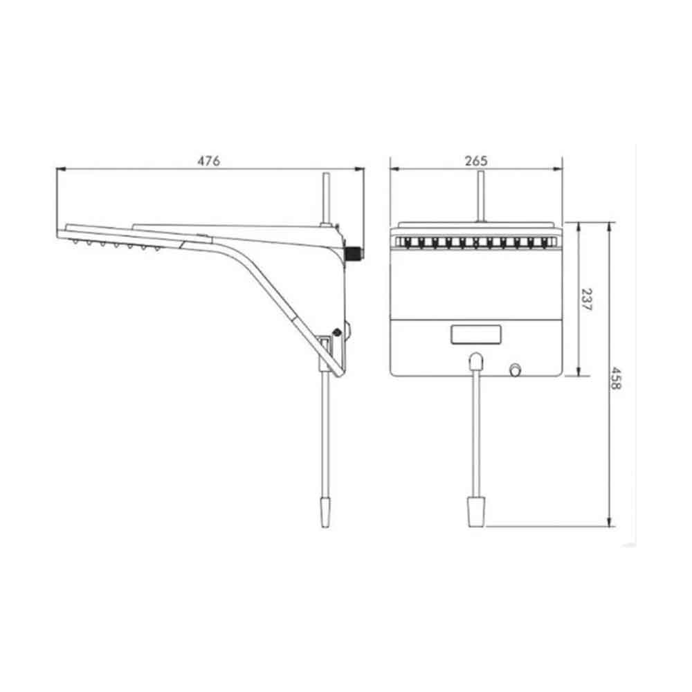 Ducha Ducali Eletronica  7500w 220 V Branco - Zagonel