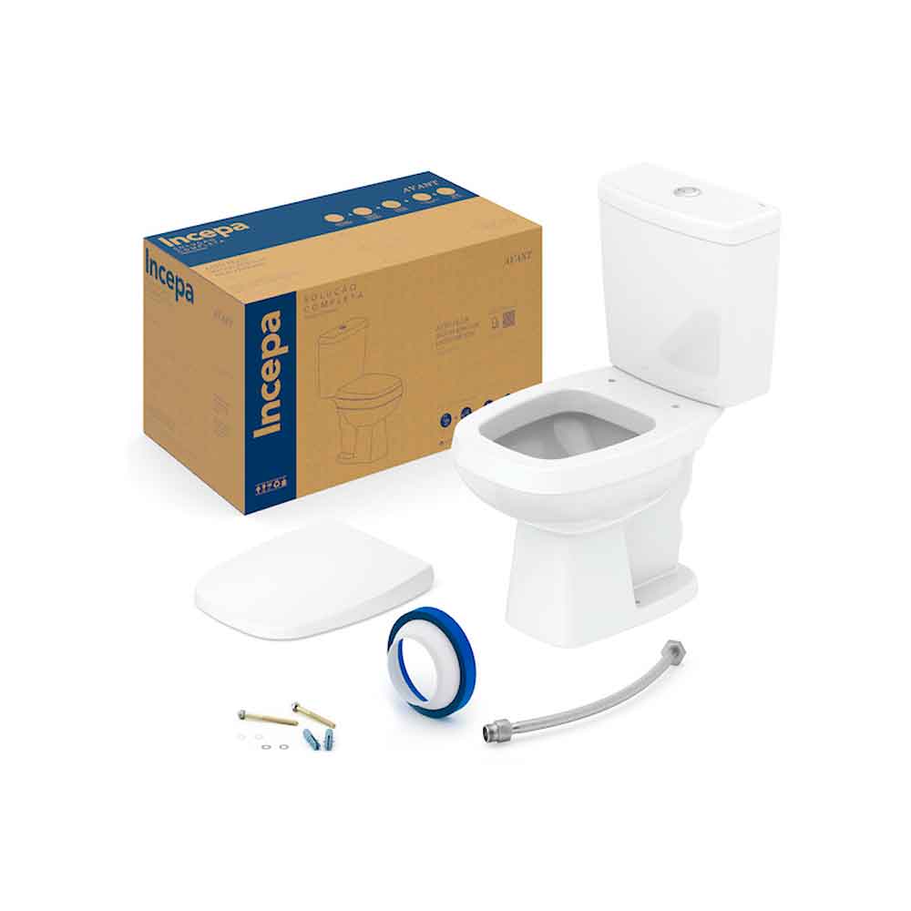 Bacia C/caixa+compl Instalacao Avant Branco - Incepa