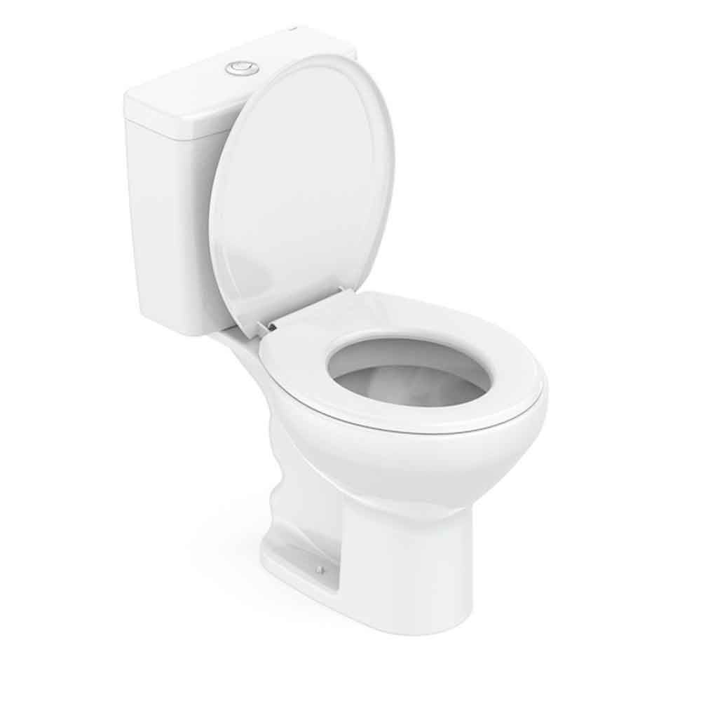 Kit Bacia C/ Caixa 3/6 Lts+compl Instalacao+assento Eco Flamingo Branco - Incepa