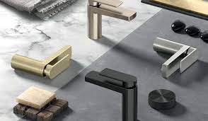 Monocomando Lavatorio Mesa Bica Baixa Argon Ouro Escovado (2 Mca) - Docol
