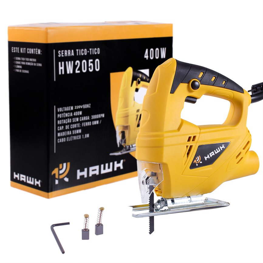 Serra Tico-Tico 400W Com Lamina De Corte 220V Hw2050 Hawk