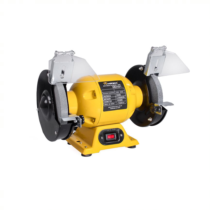Moto Esmeril De Bancada 200W 220V 2.950Rpm Hw2401 Hawk
