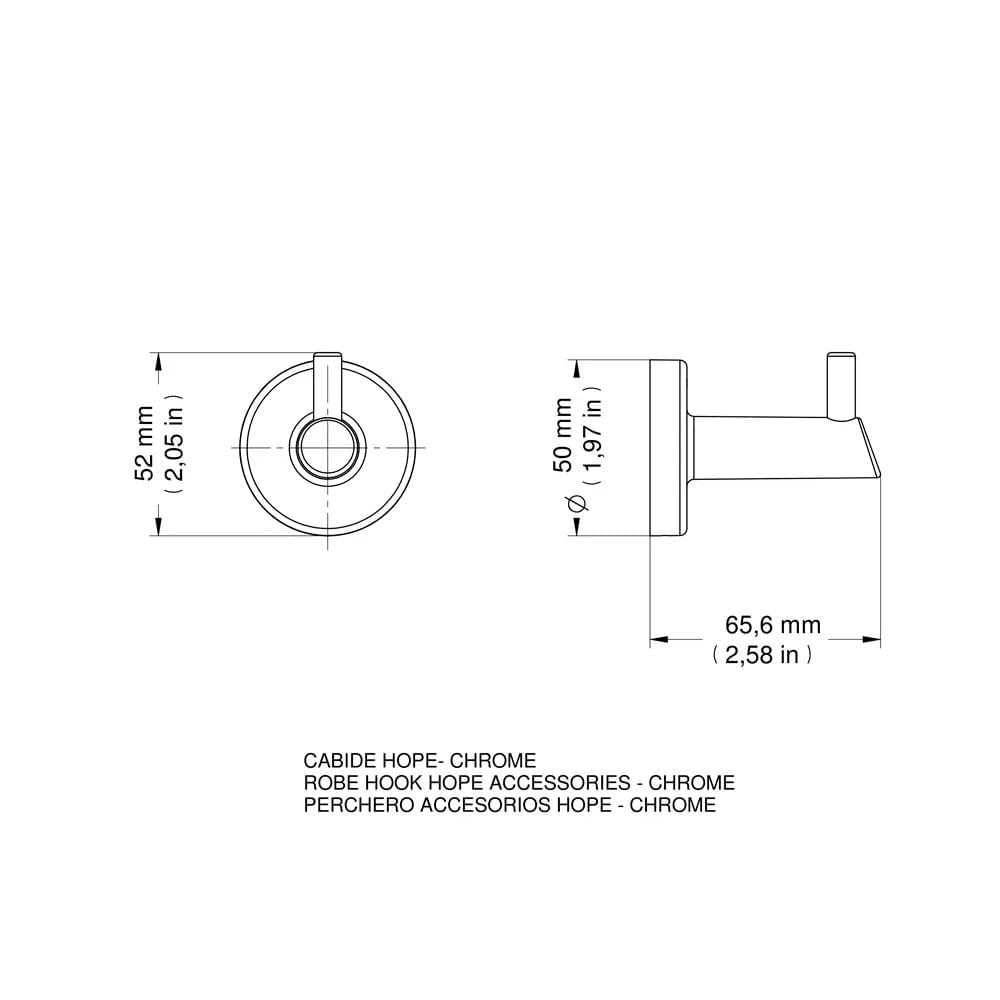Kit Hope Cromado Basic - Docol