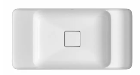 Cuba Retangular De Embutir Com Mesa 60cm Slim Branco - Deca