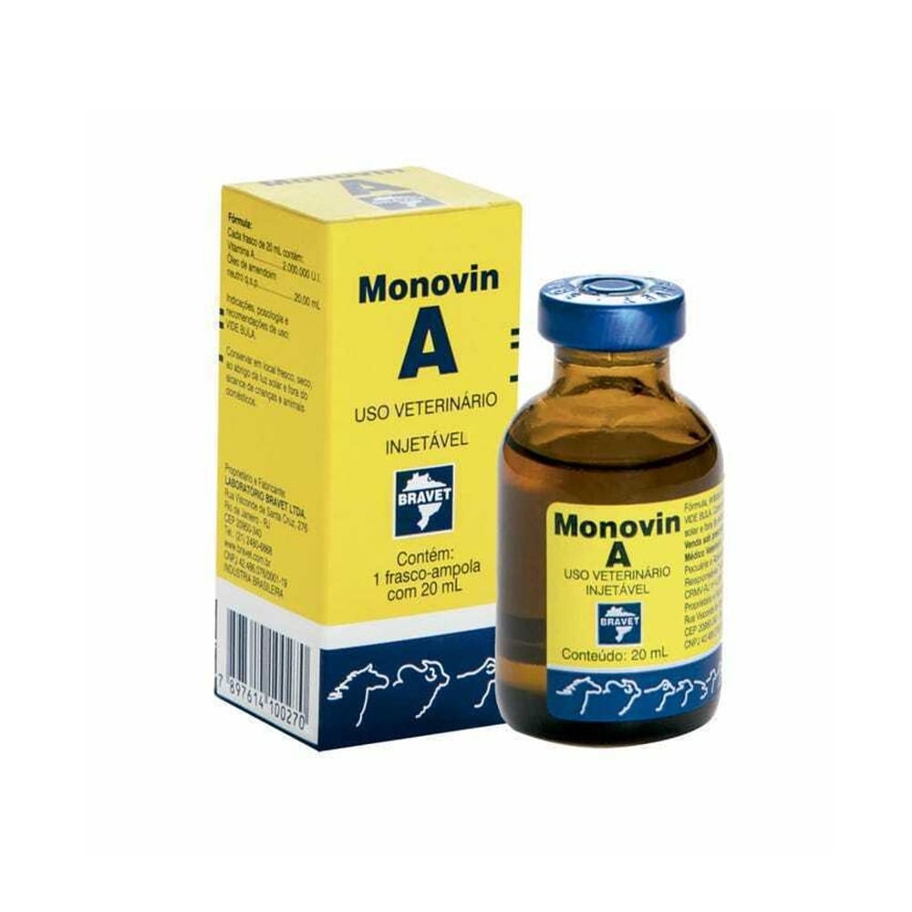 Monovin A injetável 20 Ml Bravet