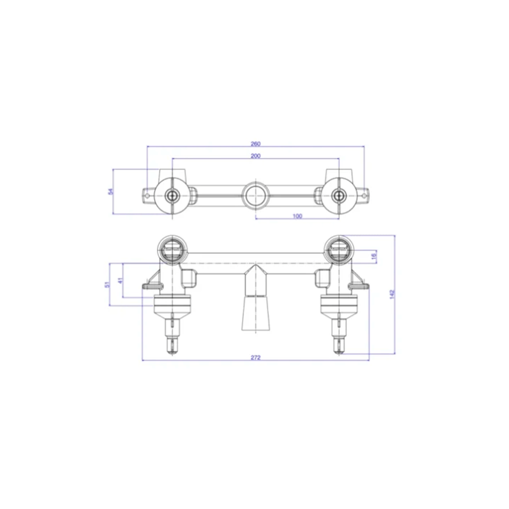 Base Duplocomando Parede P/ Duchas Higienicas - Deca