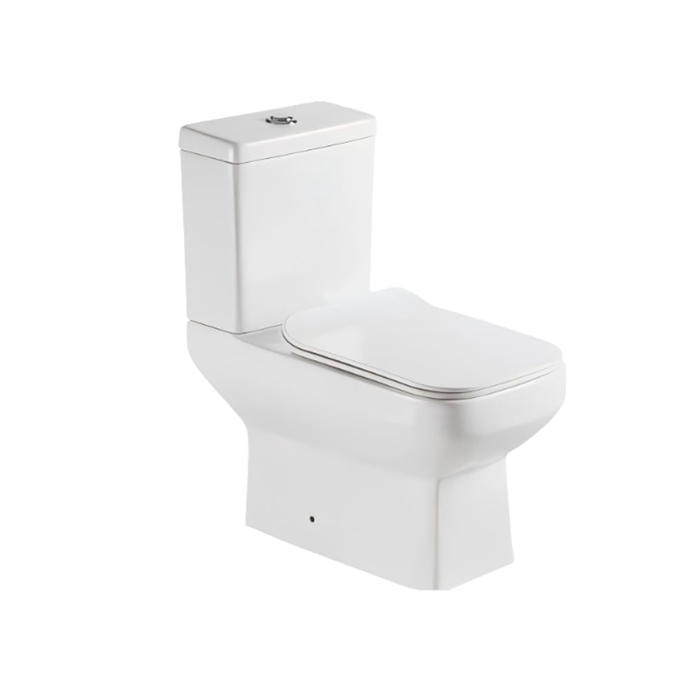 Kit Vaso Sanitario C/ Caixa Acoplada Londres Branco + Instalacao + Assento Soft Closse 3/6 Lts - Levo