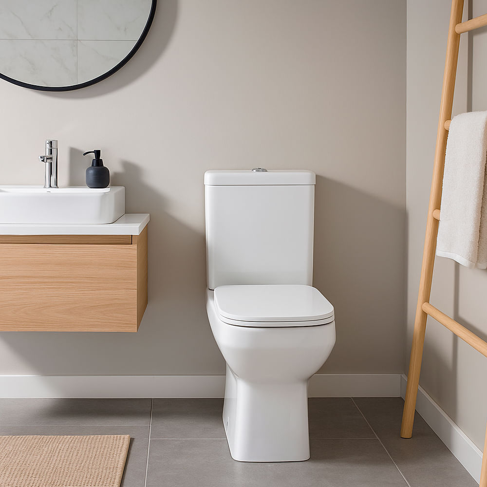 Kit Vaso Sanitario C/ Caixa Acoplada Londres Branco + Instalacao + Assento Soft Closse 3/6 Lts - Levo