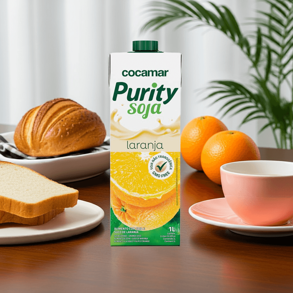 Alimento à Base de Soja Purity Sabor Laranja 1L